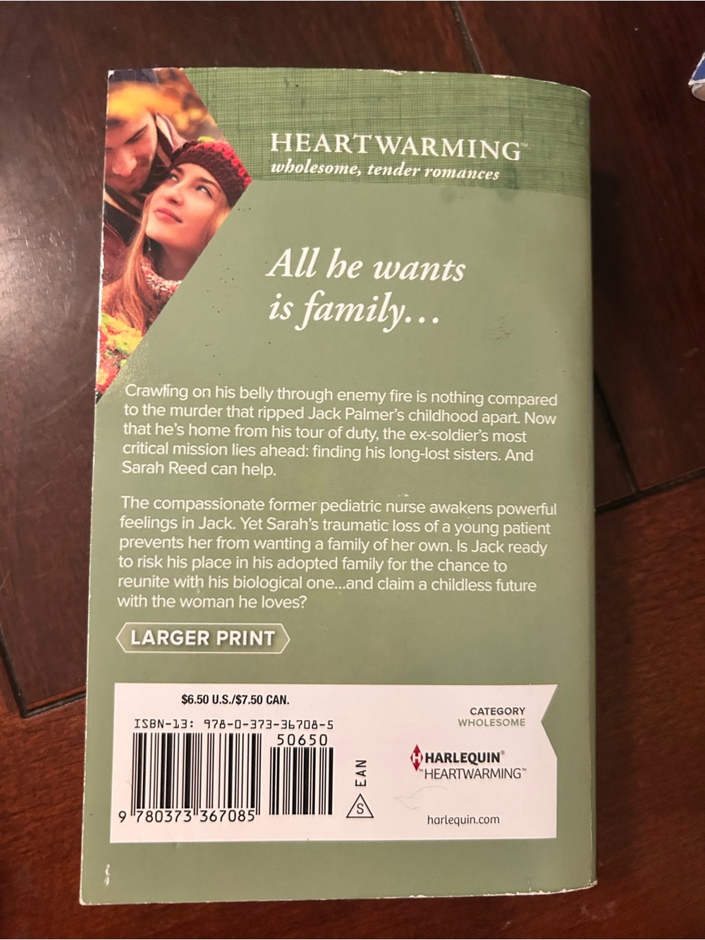 Harlequin Heartwarming "In My Dreams" by Muriel Jensen - Red & Green Cover - Picture 2 of 2